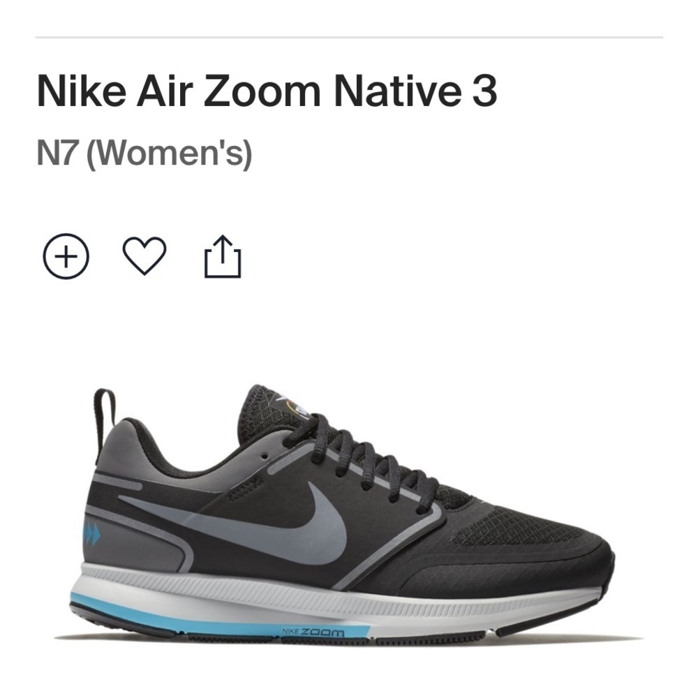 50%offw❤️ NIKE WOMENS AIR ZOOM NATIVE 3 N7 RUNNING SHOES